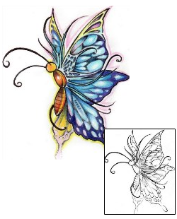 Butterfly Tattoo Insects tattoo | AXF-00144