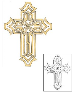 Cross Tattoo Religious & Spiritual tattoo | FRF-00036