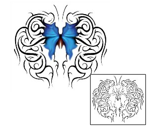 Butterfly Tattoo Specific Body Parts tattoo | MZF-00017