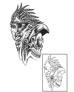 Skull Tattoo Ethnic tattoo | ROF-00050