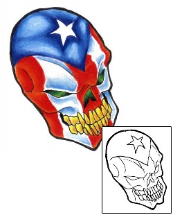 Skull Tattoo Horror tattoo | EDF-00053