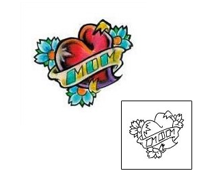 Heart Tattoo Plant Life tattoo | KGF-00028
