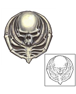 Skull Tattoo Horror tattoo | S1F-00105