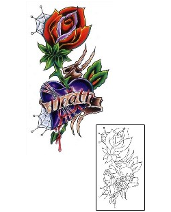 Flower Tattoo Death Heart Tattoo