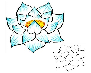 Flower Tattoo Plant Life tattoo | MSF-00024