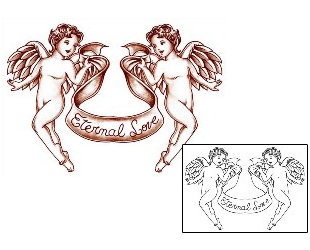 Picture of Eternal Love Angels Tattoo
