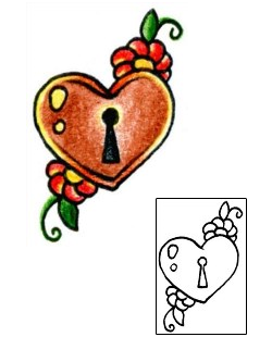 Lock & Key Tattoo Plant Life tattoo | AAF-00081