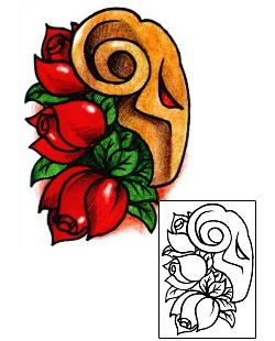 Flower Tattoo Plant Life tattoo | AAF-00112