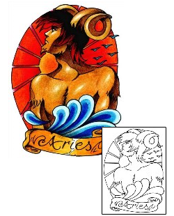 Aries Tattoo Miscellaneous tattoo | AAF-00116