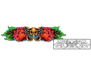 Flower Tattoo Specific Body Parts tattoo | AAF-00130