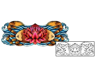 Lotus Tattoo Specific Body Parts tattoo | AAF-00133