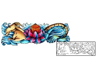 Capricorn Tattoo Plant Life tattoo | AAF-00178