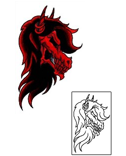 Horse Tattoo Horror tattoo | AAF-00816
