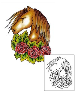 Horse Tattoo Plant Life tattoo | AAF-00826