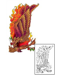 Fire – Flames Tattoo Plant Life tattoo | AAF-00831