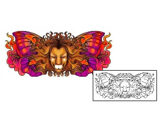 Lion Tattoo Plant Life tattoo | AAF-00940