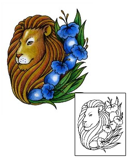 Lion Tattoo Plant Life tattoo | AAF-00970