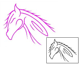 Horse Tattoo Animal tattoo | AAF-01033