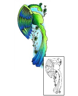 Bird Tattoo Plant Life tattoo | AAF-01045