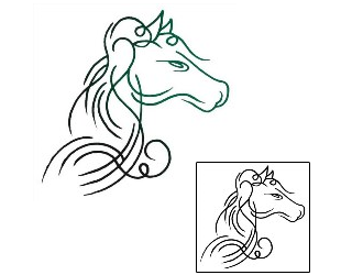 Horse Tattoo Animal tattoo | AAF-01081