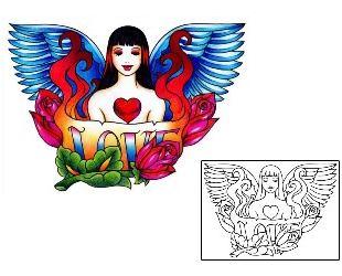 Rose Tattoo Religious & Spiritual tattoo | AAF-01116