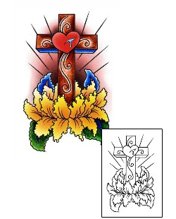 Cross Tattoo Religious & Spiritual tattoo | AAF-01176