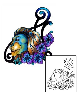 Lion Tattoo Plant Life tattoo | AAF-01203