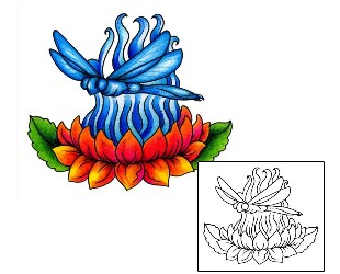 Lotus Tattoo Insects tattoo | AAF-01281