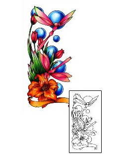 Flower Tattoo Insects tattoo | AAF-01289