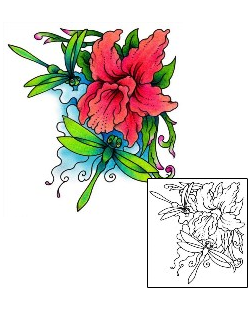 Flower Tattoo Insects tattoo | AAF-01291
