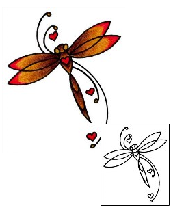 Heart Tattoo Insects tattoo | AAF-01302