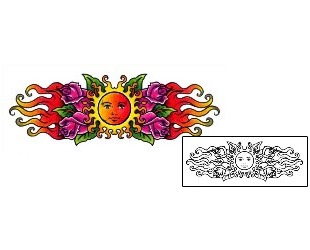 Sun Tattoo Plant Life tattoo | AAF-01352