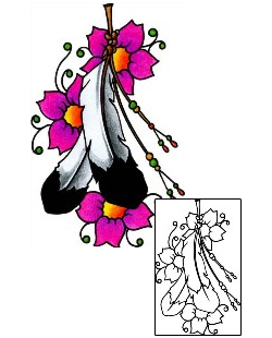Feather Tattoo Plant Life tattoo | AAF-01878