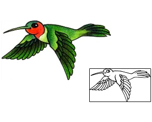 Hummingbird Tattoo Animal tattoo | AAF-02708