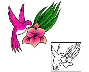 Hummingbird Tattoo Plant Life tattoo | AAF-02727