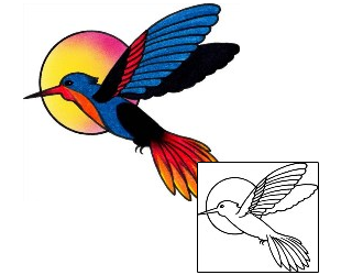 Hummingbird Tattoo For Women tattoo | AAF-02751