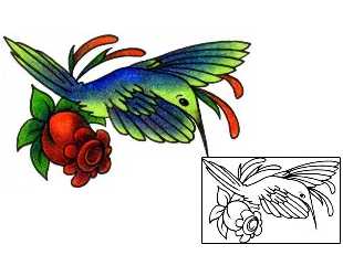 Hummingbird Tattoo Plant Life tattoo | AAF-02802