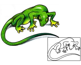 Lizard Tattoo Reptiles & Amphibians tattoo | AAF-02926