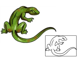 Lizard Tattoo Reptiles & Amphibians tattoo | AAF-02929
