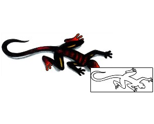 Lizard Tattoo Reptiles & Amphibians tattoo | AAF-02935
