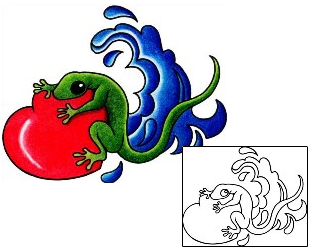 Gecko Tattoo Reptiles & Amphibians tattoo | AAF-02973