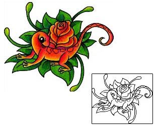 Lizard Tattoo Plant Life tattoo | AAF-02978