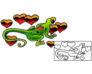 Lizard Tattoo Reptiles & Amphibians tattoo | AAF-02982