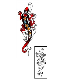 Gecko Tattoo Reptiles & Amphibians tattoo | AAF-02991