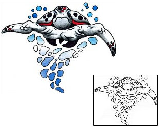 Turtle Tattoo Marine Life tattoo | AAF-03028