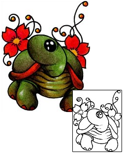 Turtle Tattoo Plant Life tattoo | AAF-03045
