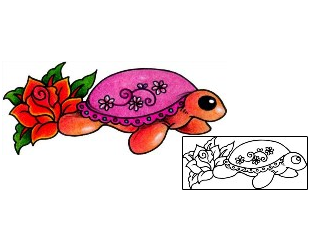 Turtle Tattoo Plant Life tattoo | AAF-03055