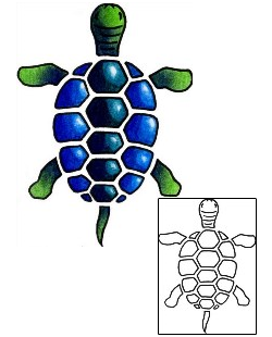 Turtle Tattoo Reptiles & Amphibians tattoo | AAF-03063