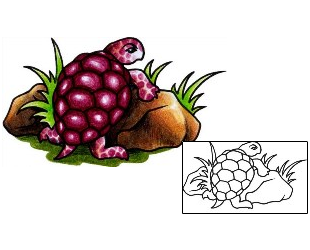 Turtle Tattoo Reptiles & Amphibians tattoo | AAF-03065