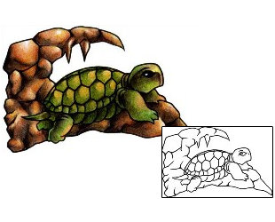Turtle Tattoo Reptiles & Amphibians tattoo | AAF-03068